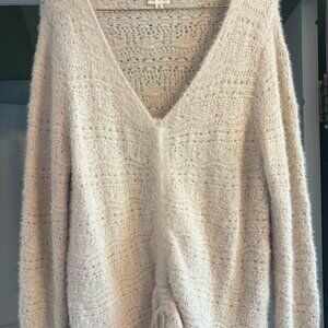 Soft Cream Sweater, Size Medium